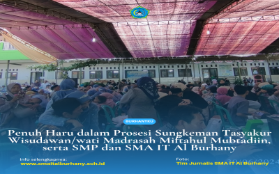 Penuh Haru dalam Prosesi Sungkeman Tasyakur Wisudawan/wati Madrasah Miftahul Mubtadiin, serta SMP dan SMA IT Al Burhany